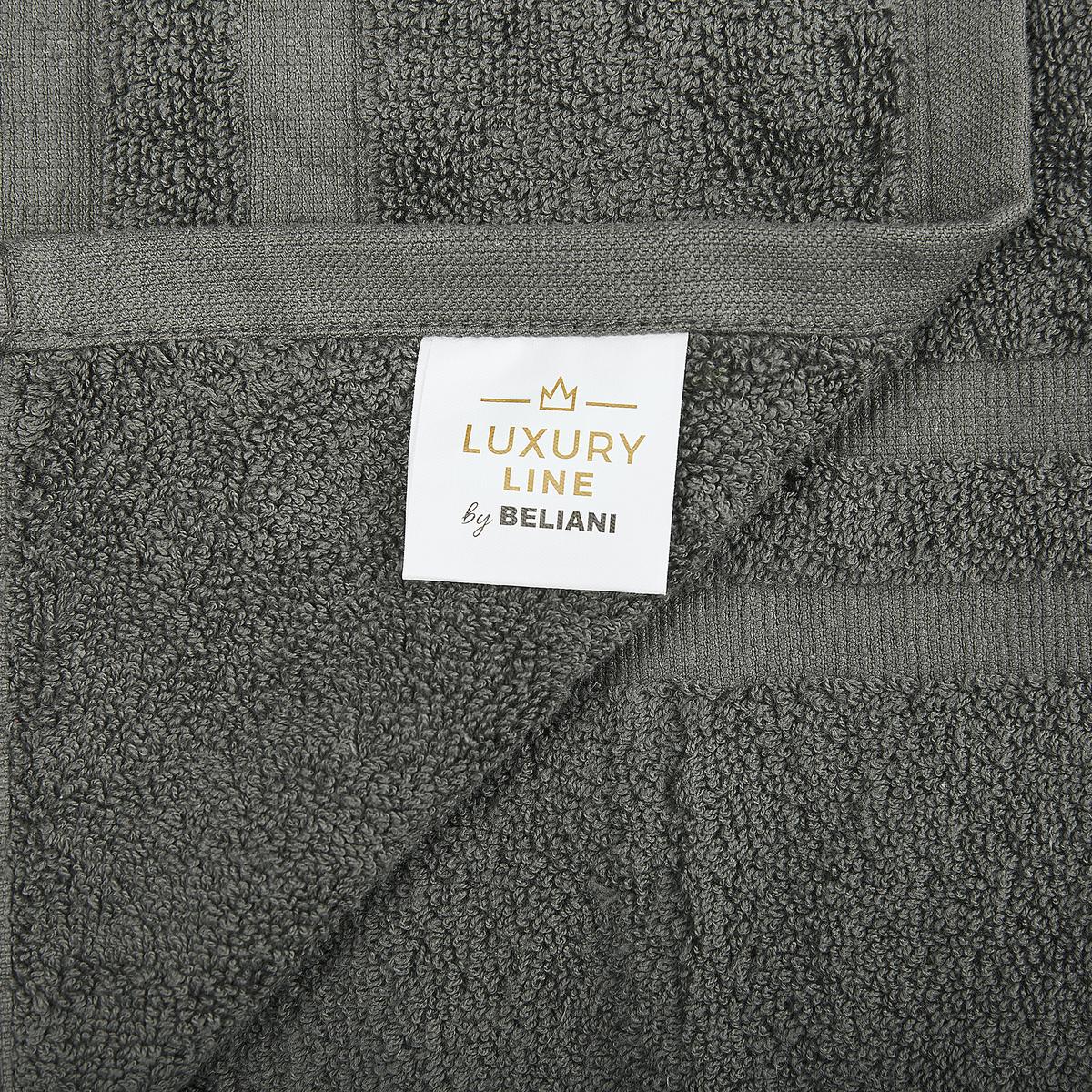 BADEHANDTUCH 11-teiligGrau Atai - Grau, Textil (100/150cm) - Beliani