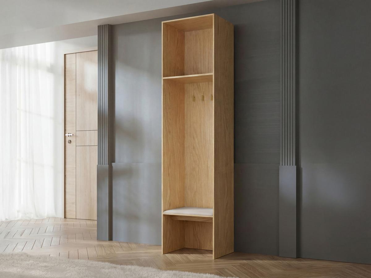 GARDEROBE-SET Soreno I - Beige, Holzwerkstoff/Kunststoff (103/237/60cm) - MIRJAN24