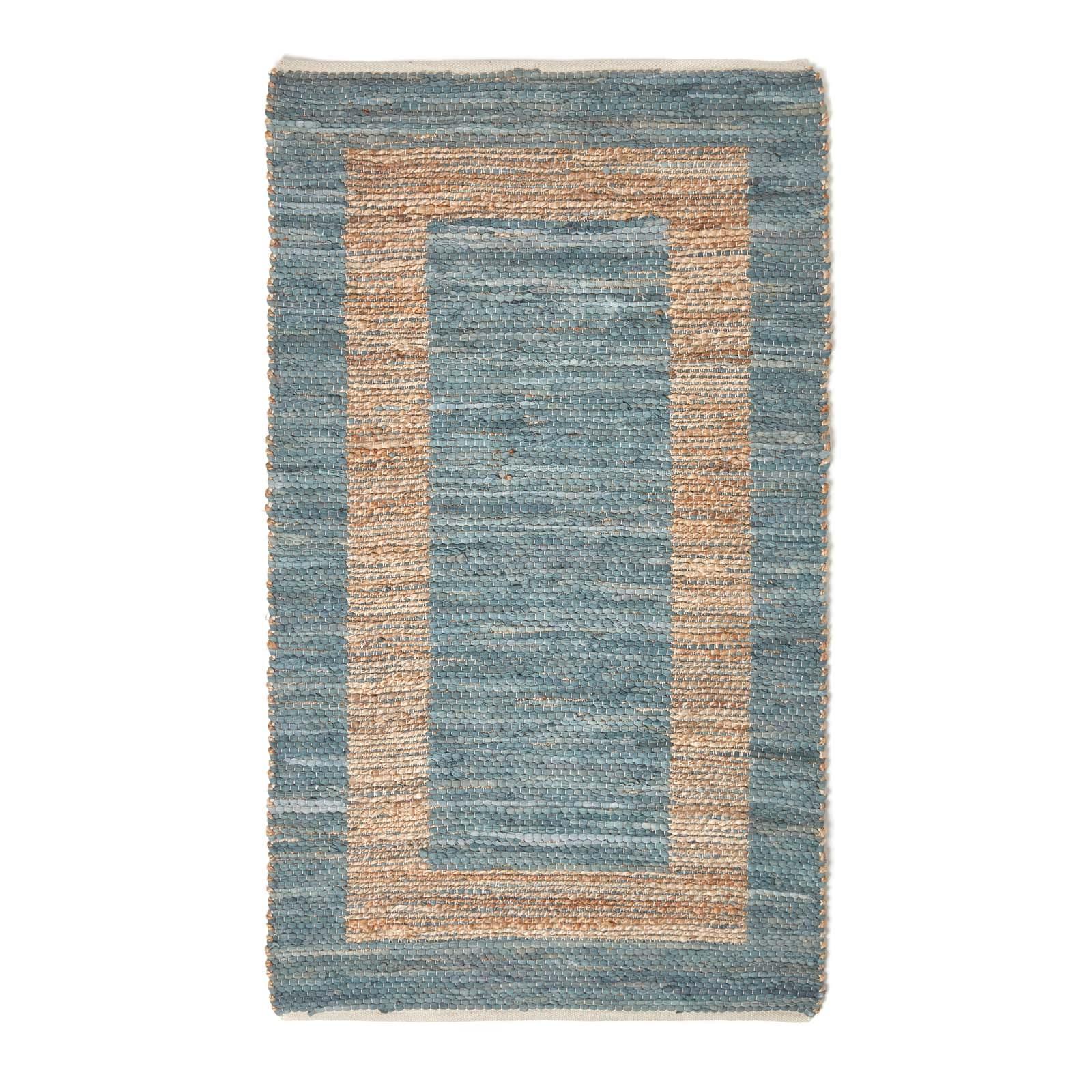 FLICKENTEPPICH Veranda, Hanf & Baumwolle 120/170 cm - Grau, Textil (120/170cm) - Homescapes