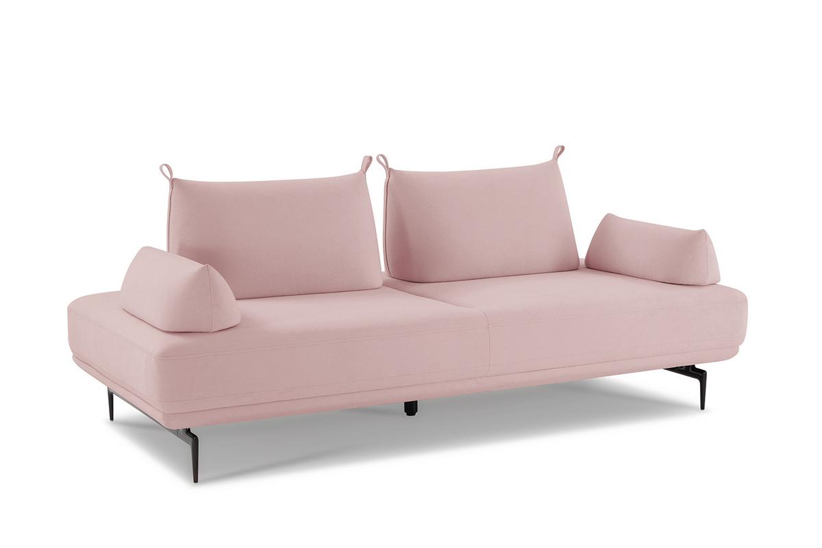 SCHLAFSOFA CANE Violett Webstoff - Violett/Schwarz, Textil/Metall (210/80/100cm) - KAWOLA