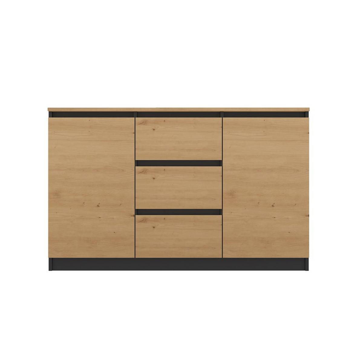KOMMODE Anthrazit, Artisan 200/75/40 - Anthrazit, Holzwerkstoff (200/75/40cm) - RAUMHIRSCH FURNITURE