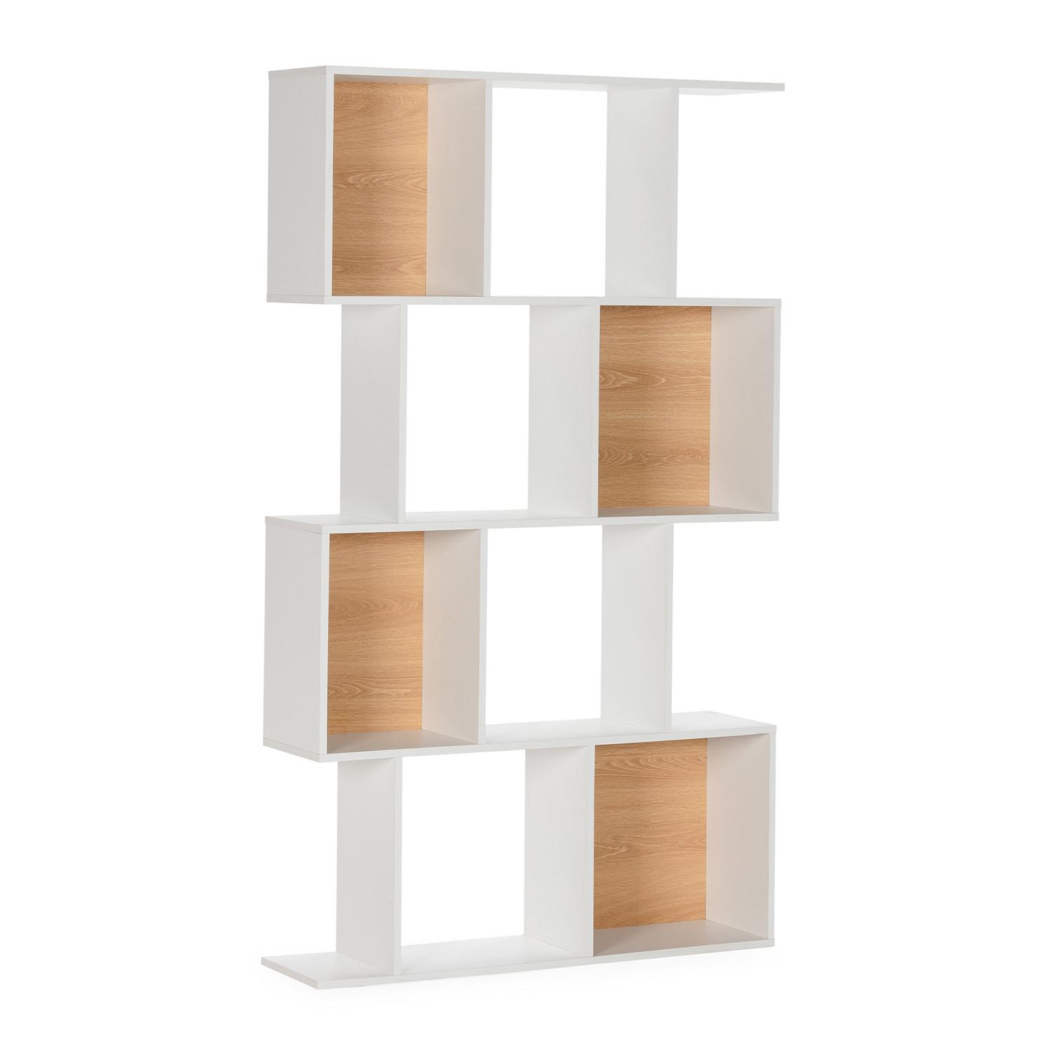 REGAL Nagato 8 fächern weiße Farbe - Weiß, Holzwerkstoff (98/168/25cm) - VS Venta-stock