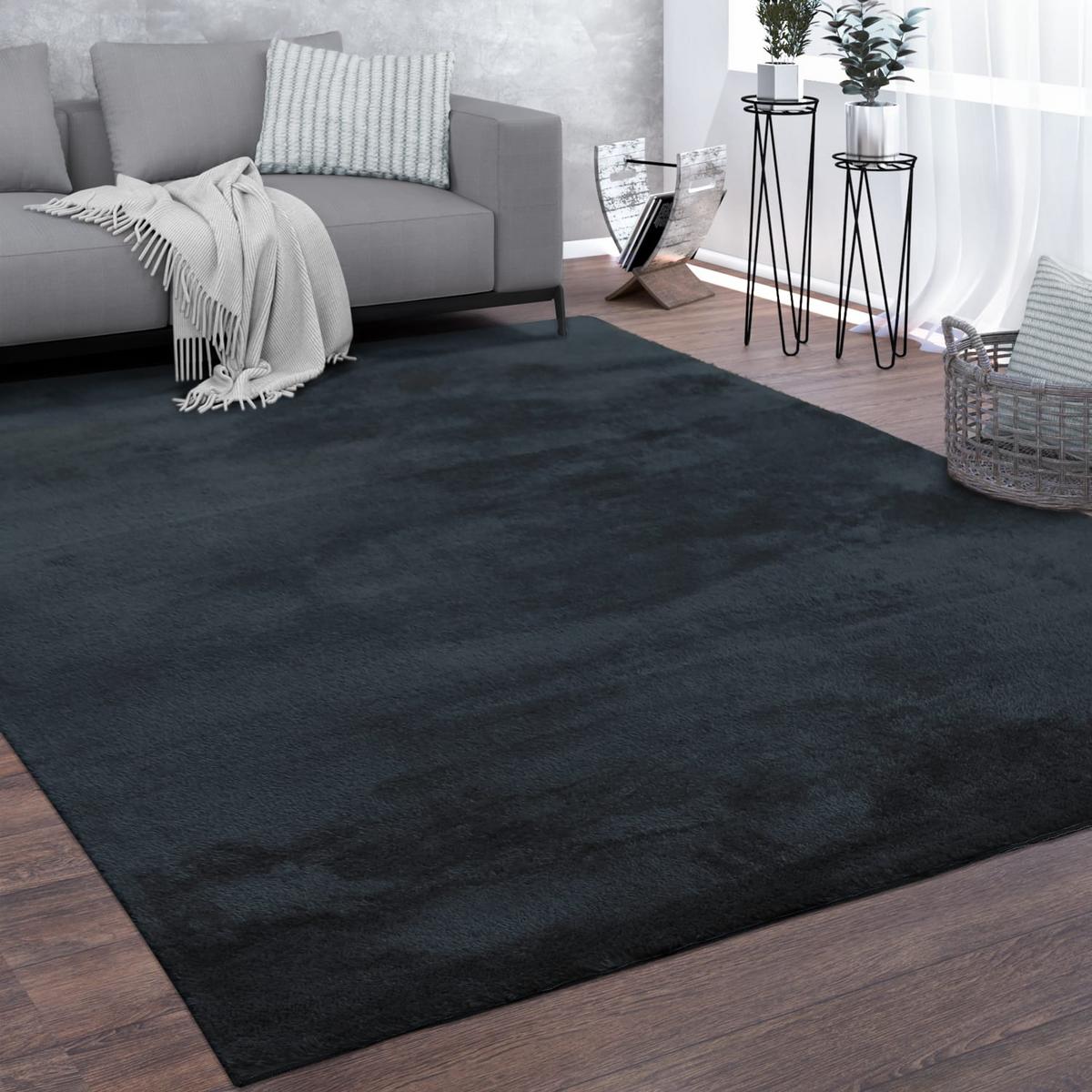KURZFLORTEPPICH, einfarbig, Marineblau, 60 x 100 cm - Blau, Textil (60/100cm) - KADIMA DESIGN