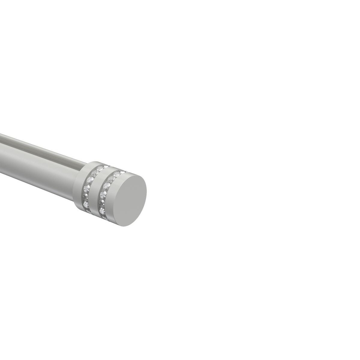 ENDSTÜCKE FÜR GARDINENSTANGEN 20 mm Ø, Estana Weiß, Packung 2 Stück - Weiß, Metall (2.6/2.8/2.8cm) - INTERDECO