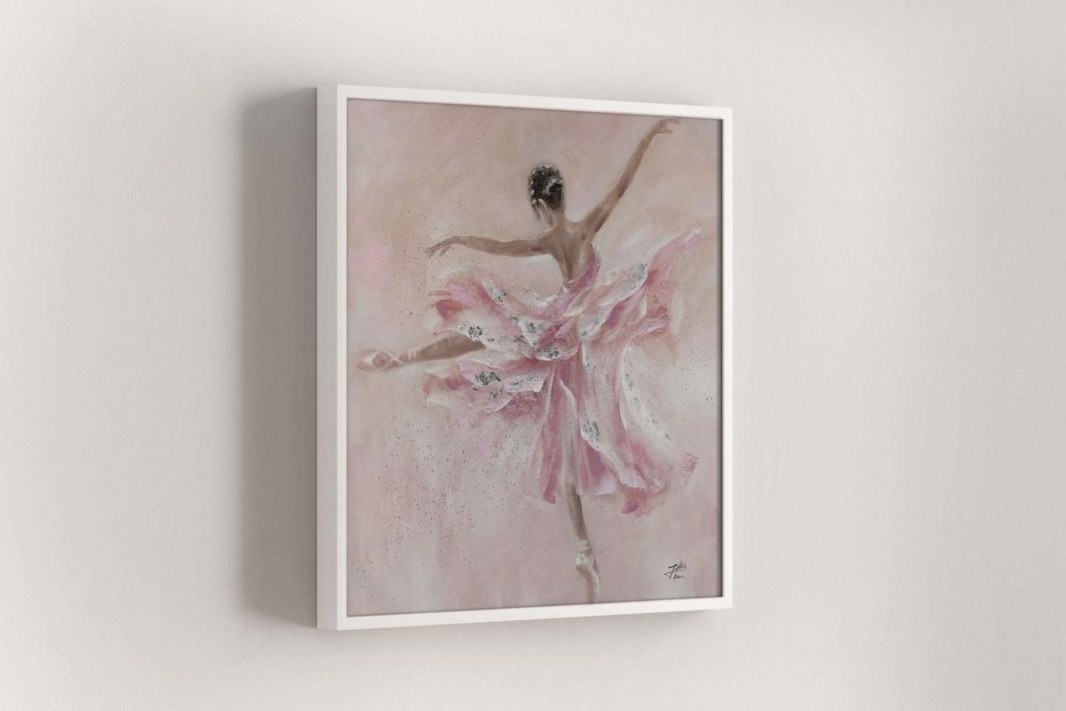 ACRYLBILD HANDGEMALT 80/80 cm - Pink, Holz/Textil (80/80cm) - KUNSTLOFT