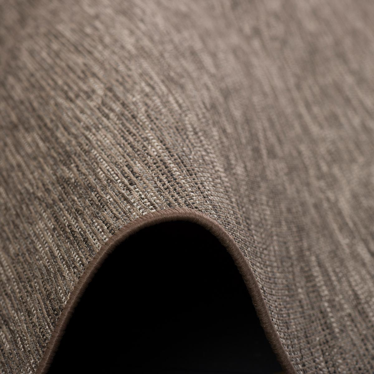 SISAL-OPTIK DESIGNER FLACHGEWEBE TEPPICH PURE MELIERT - Braun, Textil (80/320cm) - Snapstyle