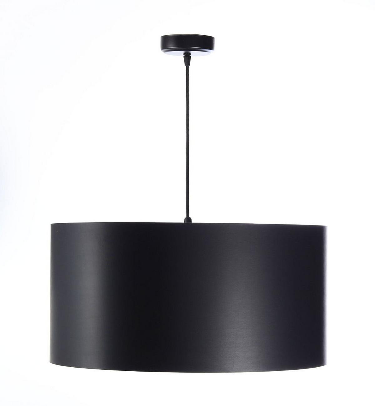 HÄNGELEUCHTE Schwarz 50/25 cm - Silberfarben/Schwarz, Kunststoff (50/0.8/25cm) - ONZENO