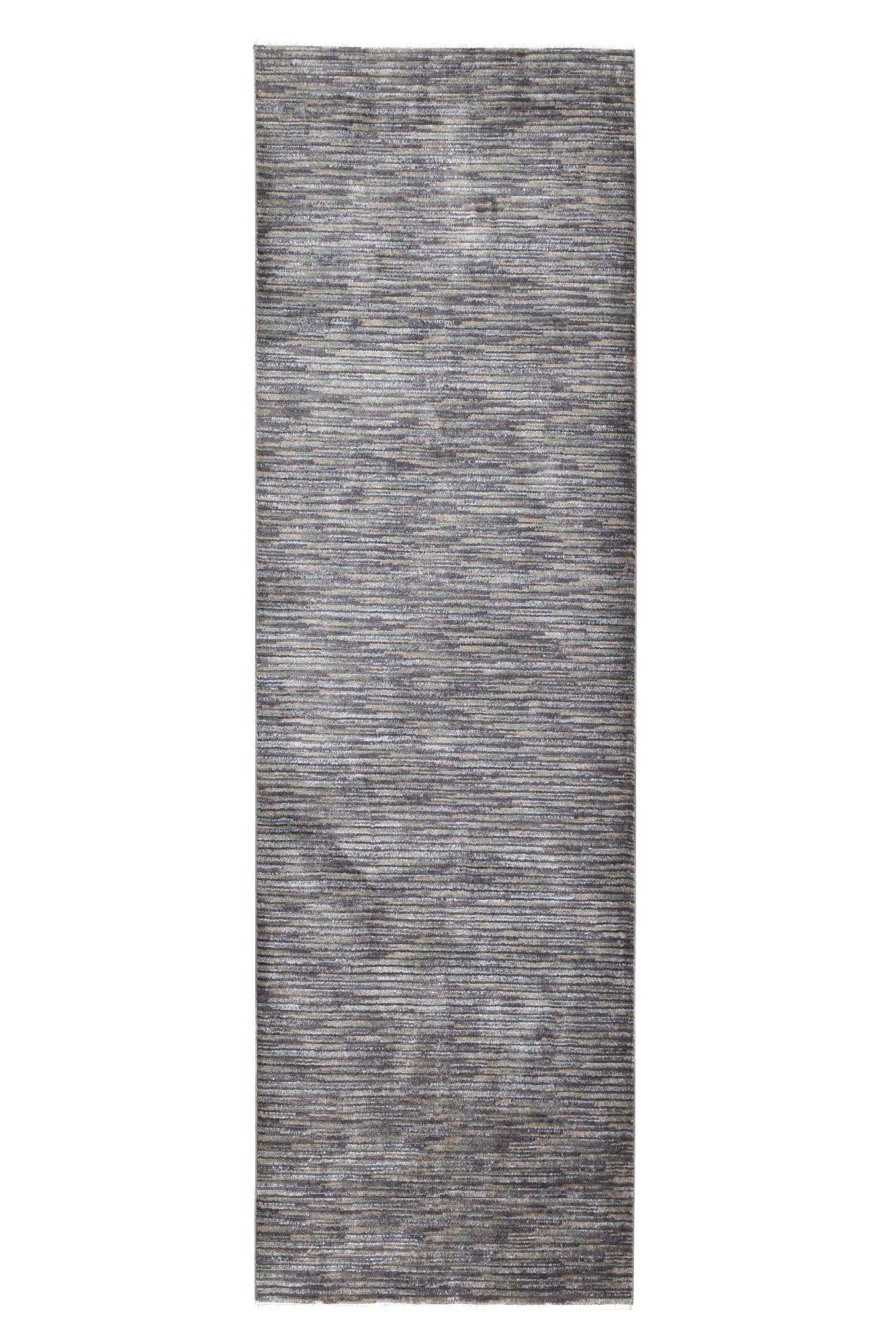 FLACHWEBETEPPICH Corduletta 80x280 cm - Dunkelgrau, Textil (80/280cm) - Gino Falcone
