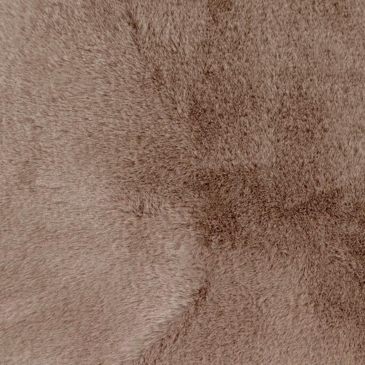 SITZPOUF Milano Kaninchenkunstfell - Mokka, Textil (55/35/55cm) - icon
