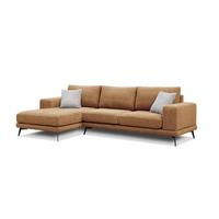 ECKSOFA MEDIOLANE 5-Sitzer, orange - Orange, Holzwerkstoff/Textil (158/282cm) - Wozimo