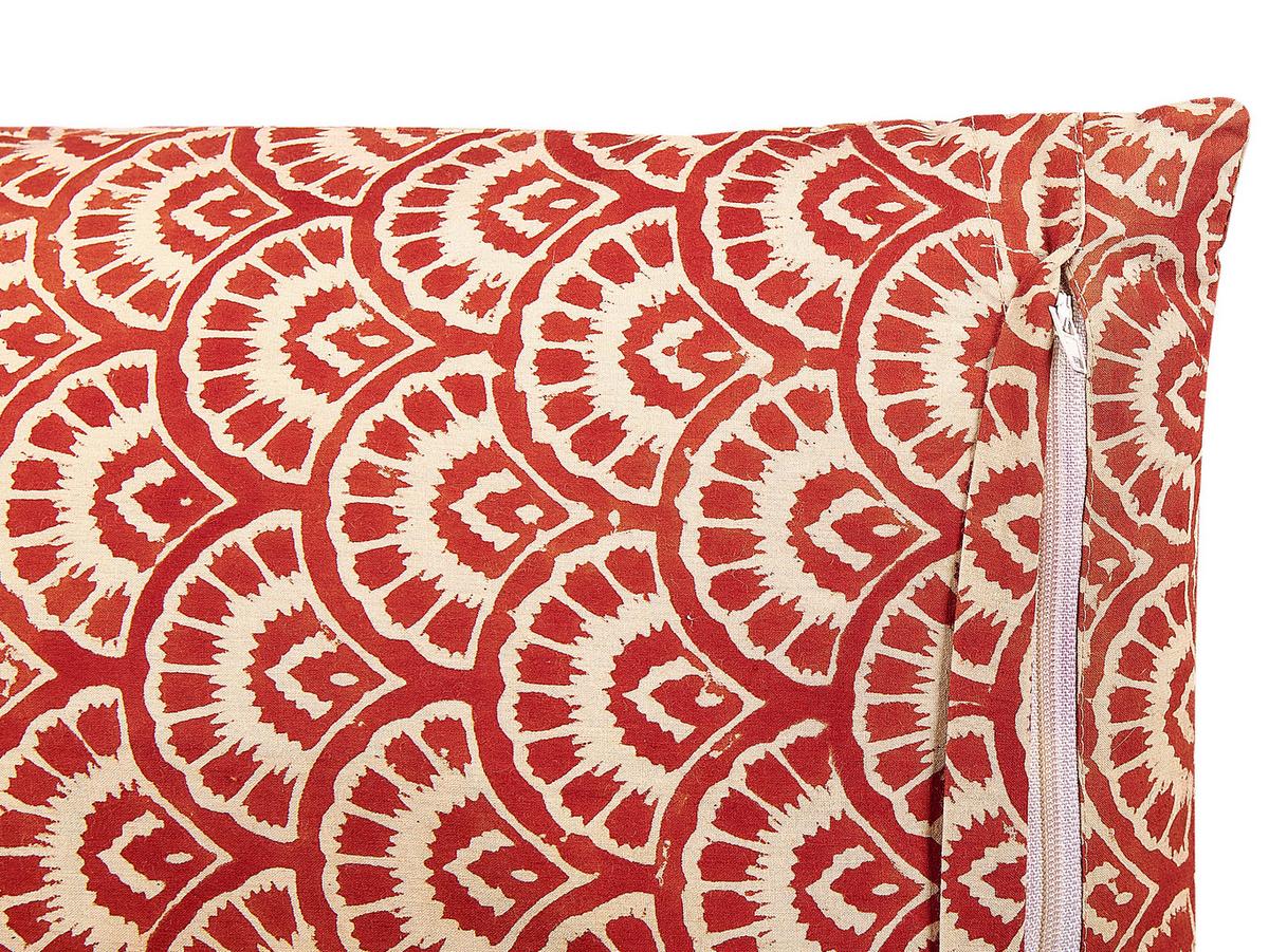 DEKOKISSEN Creme 45/45 cm Rhus - Creme, Naturmaterialien/Textil (45/45cm) - Beliani