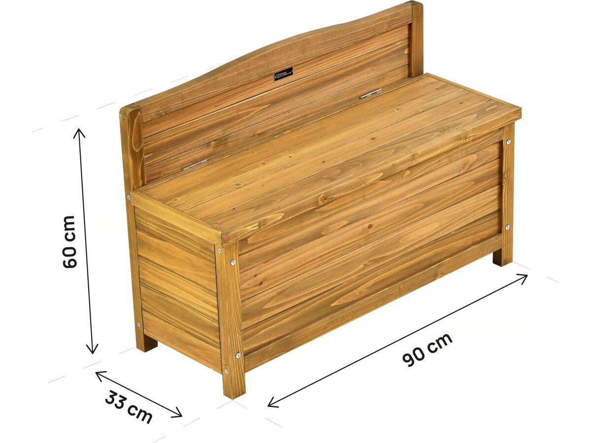 GARTENBANK ben Braun - Braun, Holz (33/60/90cm) - Habitat Garten