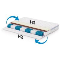 WENDEMATRATZE Mediro Care 21 cm,7-Zone, mit Visco-Schaum, H2/H3, 140x200 - Weiß, Textil (140/200cm) - Beautysofa