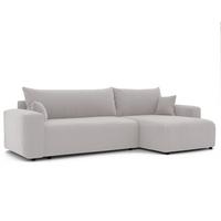 ECKSOFA Luna Max Mit Schlaffunktion - Weiß, Holzwerkstoff/Textil (145/278cm) - Fun Möbel