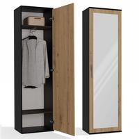 GARDEROBENSCHRANK Anthrazit, Artisan 50/180/35 - Anthrazit, Holzwerkstoff (50/180/35cm) - RAUMHIRSCH FURNITURE