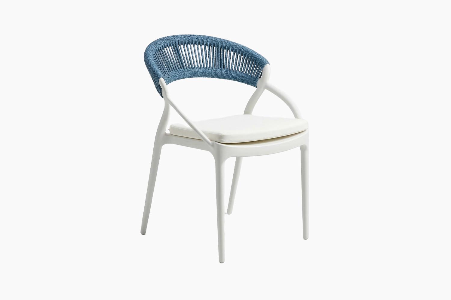 GARTENSTUHL KISO Blau Kunststoff Stapelbar (1er-Set) - Dunkelblau, Kunststoff (54/79/58cm) - KAWOLA