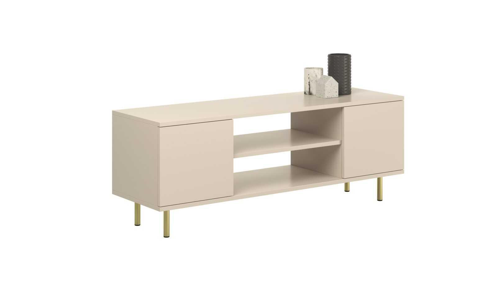 LOWBOARD Focus - Kaschmir, Holzwerkstoff (40/48/135cm) - RAUMHIRSCH FURNITURE
