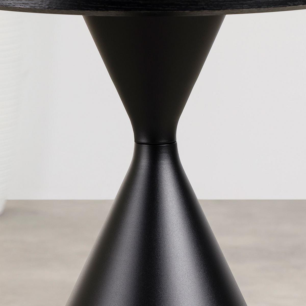 COUCHTISCH ISOMA schwarz - Schwarz, Metall (50/50/55cm) - IDIMEX