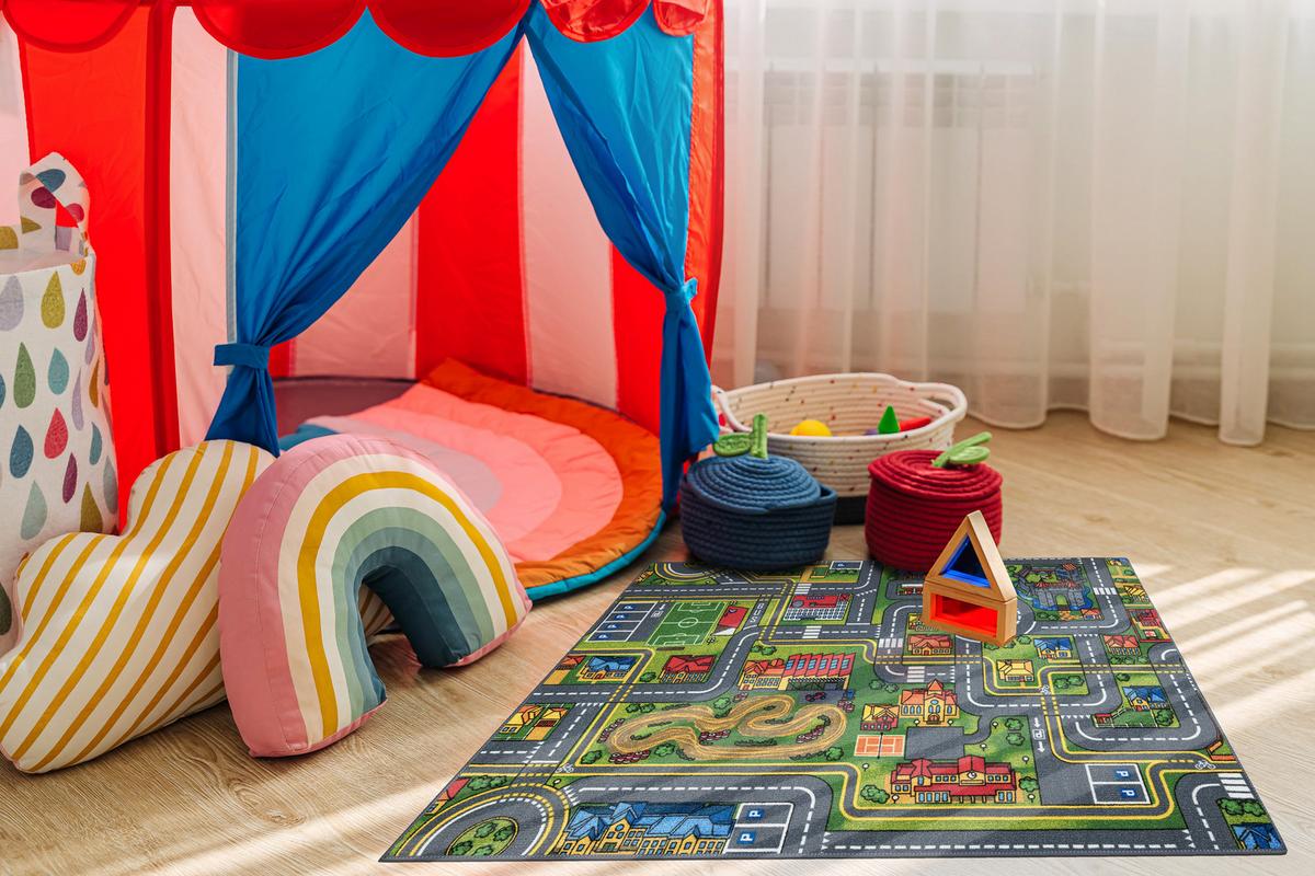 TEPPICH Rebel Roads 95/200 cm - Grau, Textil (95/200cm) - rugsX