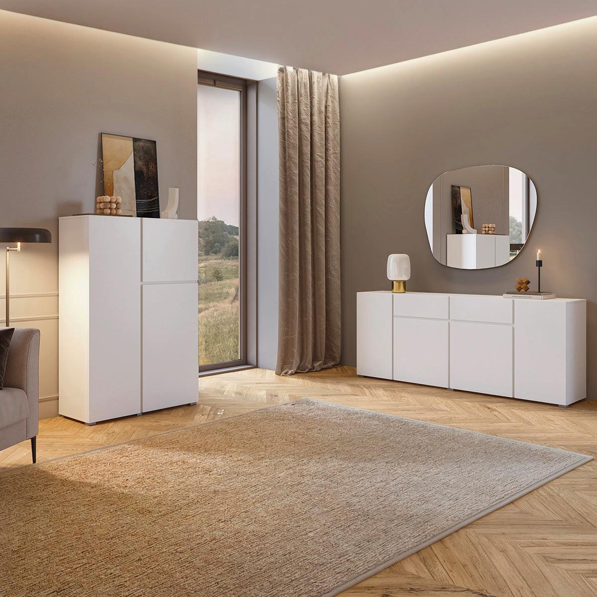 SIDEBOARD Maxis Weiß - Weiß, Holzwerkstoff (195/78/40cm) - Petits-meubles