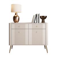 KOMMODE ELYSIA KASCHMIR 2D2S mit Schubladen und Goldenbeine - Kaschmir, Holzwerkstoff (115/89/39cm) - Lookway
