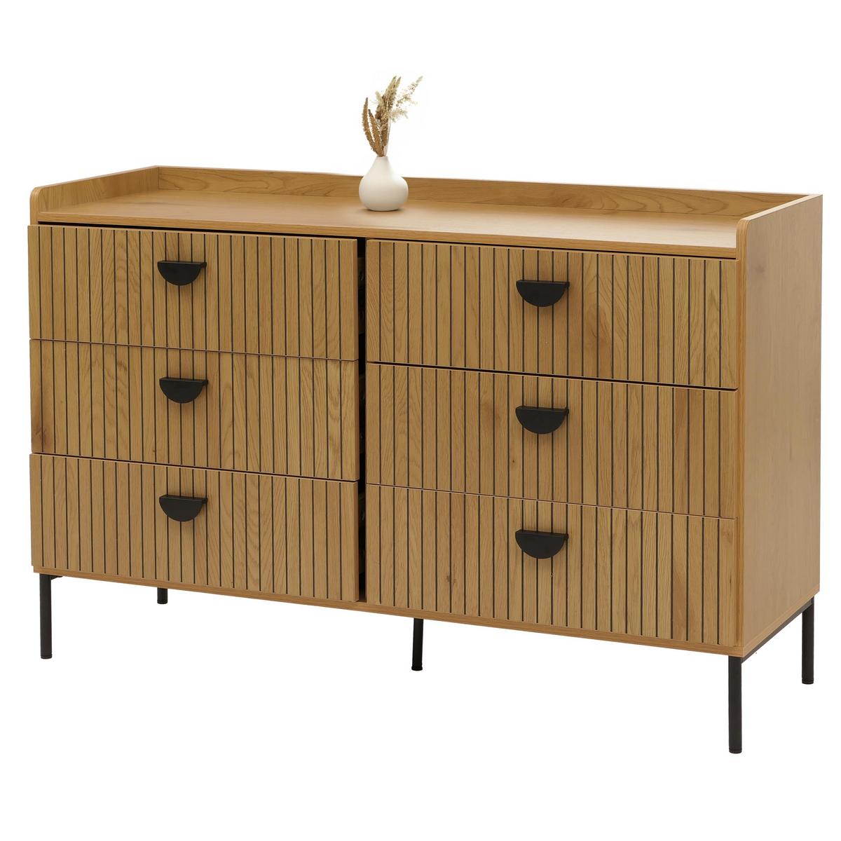 KOMMODE Beige - Beige, Holz (120/80/44cm) - MCW