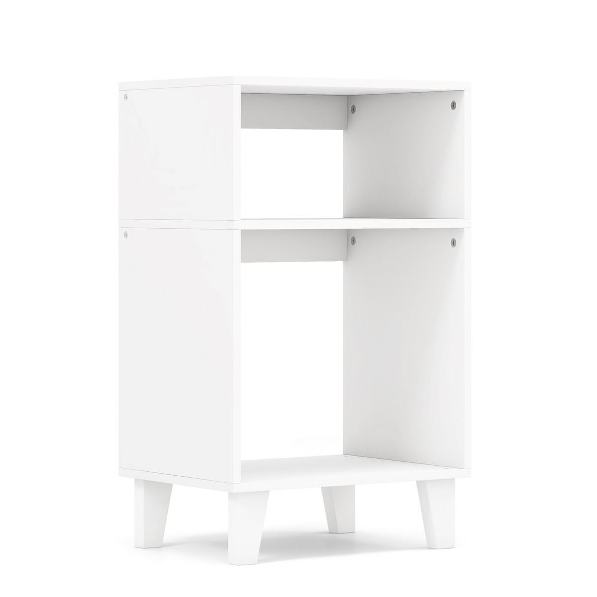 BEISTELLTISCH 65cm Weiß - Weiß, Holz (30/40/65cm) - COSTWAY