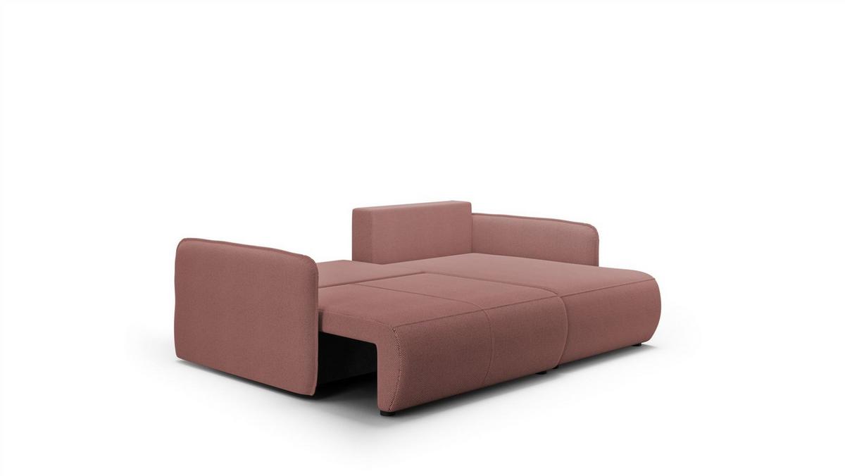 ECKSOFA Calgary - Rosa, Holzwerkstoff/Textil (207/148cm) - Fun Möbel