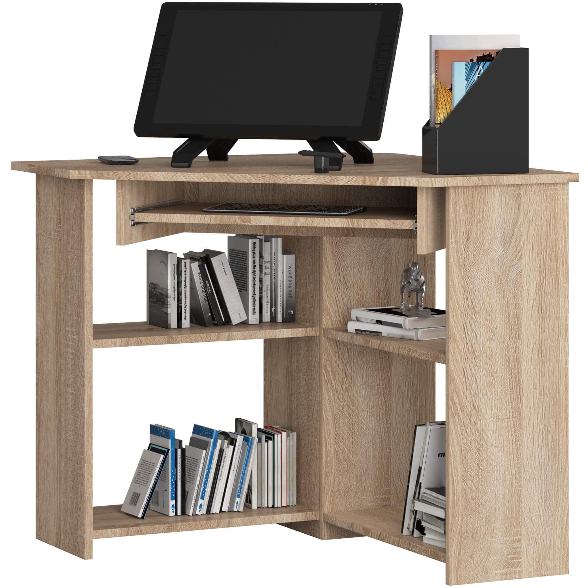 SCHREIBTISCH Eiche Sonoma 74/80/80 - Sonoma Eiche, Holzwerkstoff (155/85/74cm) - RAUMHIRSCH FURNITURE
