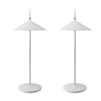 LED TISCHLEUCHTE Nauser (2er-Set) - Weiß, Kunststoff (15.4/15.4/37.6cm) - Nettlife