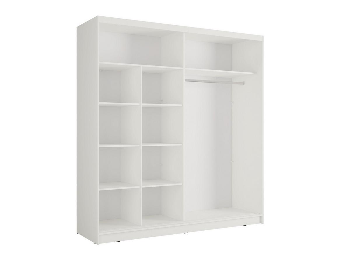 KLEIDERSCHRANK Weiß 205/215/62 - Weiß, Holzwerkstoff (205/215/62cm) - RAUMHIRSCH FURNITURE