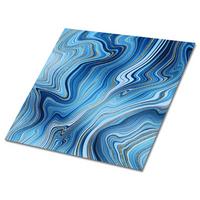 SELBSTKLEBENDE Wandfliesen 9 Stück 30x30 cm - Marmorstruktur - Blau, Textil (30/1.6/30cm) - TULUP