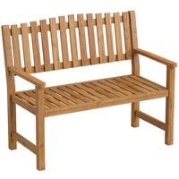 GARTENBANK Akazienholz Naturholz - Naturfarben, Holz (64/92/112cm) - Outsunny