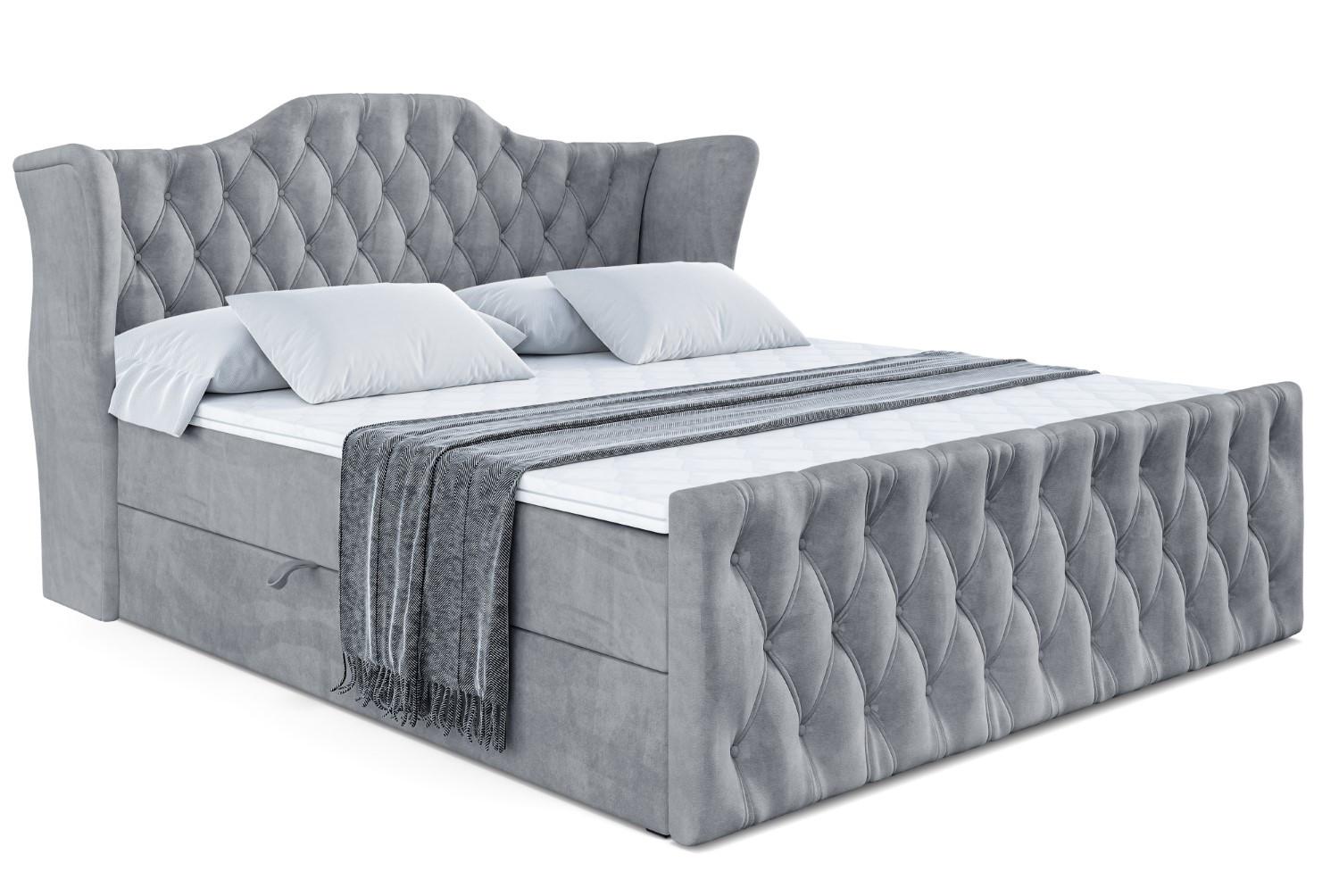 BOXBETT VILA-Z - 200x200 cm - H4 - Grau - Grau, Holzwerkstoff (200/200cm) - ALTDECOR