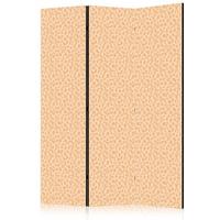 PARAVENT Einseitig Bedruckter 3-tlg 135x172 cm Punkte Muster - Orange, Holz/Textil (135/172/3cm) - Muralo