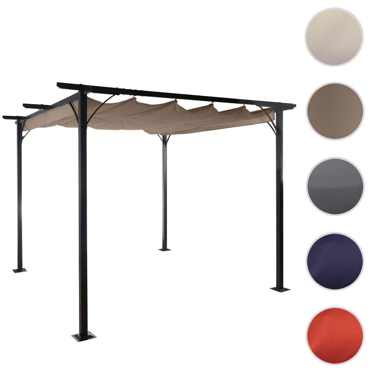 PERGOLA Taupe, Braun - Taupe/Braun, Metall (300/232/300cm) - MCW