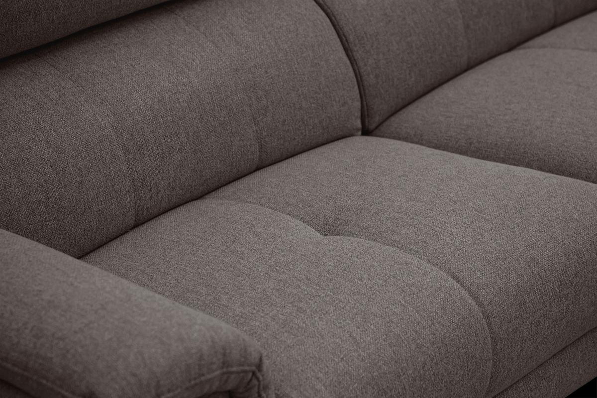 RELAXSOFA MATERA 3-Sitzer mit 2 Relaxfunktionen, braun - Schwarz/Braun, Holzwerkstoff/Textil (212/82/103cm) - Wozimo