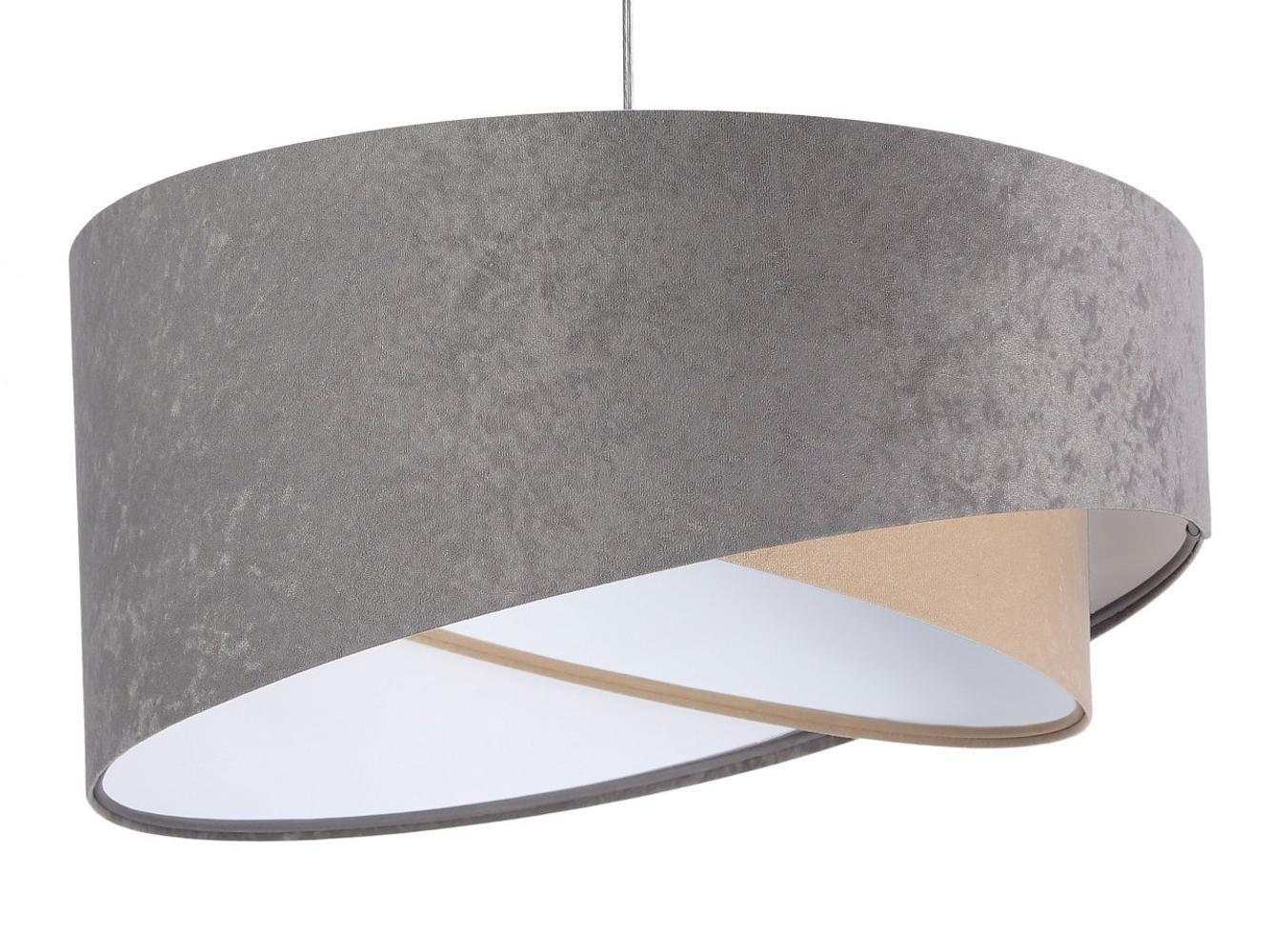 HÄNGELEUCHTE Grau 50/23 cm - Weiß, Kunststoff (50/1/23cm) - ONZENO