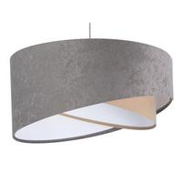 HÄNGELEUCHTE Grau 50/23 cm - Weiß, Kunststoff (50/1/23cm) - ONZENO