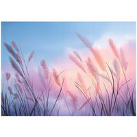 FOTOTAPETE Pampasgras Himmel Blau 250x175 cm - Multicolor, Papier (250/175cm) - Wallarena