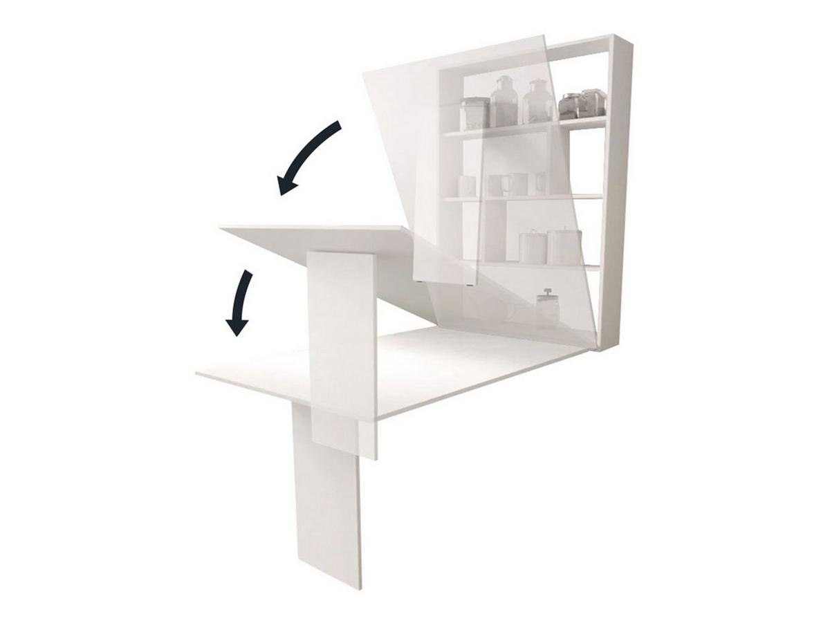 WANDKLAPPTISCH Abi - Nussbaumfarben, Holzwerkstoff (85/203/19cm) - MIRJAN24