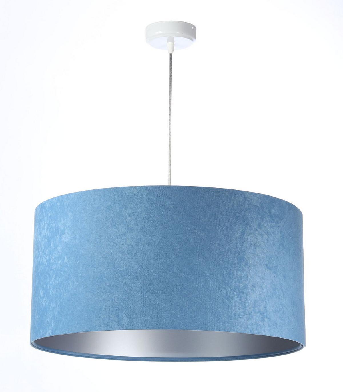 HÄNGELEUCHTE Blau 30/20 cm - Blau/Silberfarben, Kunststoff (30/0.45/20cm) - ONZENO