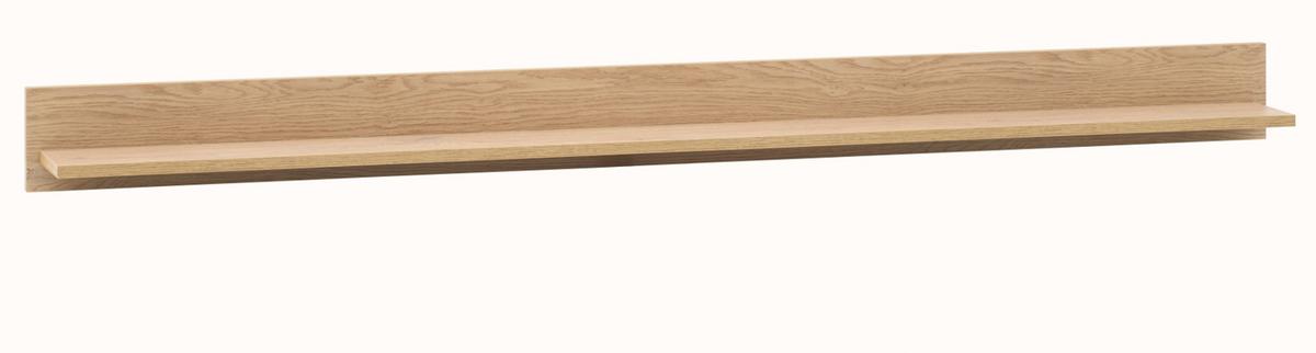 WANDBOARD Eiche, Wandregal 195 cm - Kaschmir/Eichefarben, Holzwerkstoff (195/15/17cm) - Furn.Design