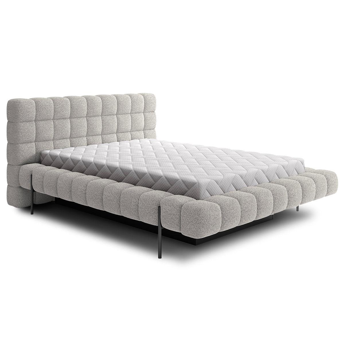 BOXBETT 180/200 Ezio Grau - Grau, Holz (180/200cm) - Petits-meubles