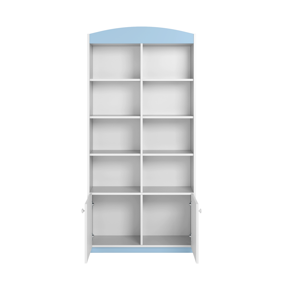 KINDERREGAL II Babydreams Blau 90\180\36 - Blau, Holzwerkstoff/Kunststoff (90/180/36cm) - RAUMHIRSCH FURNITURE