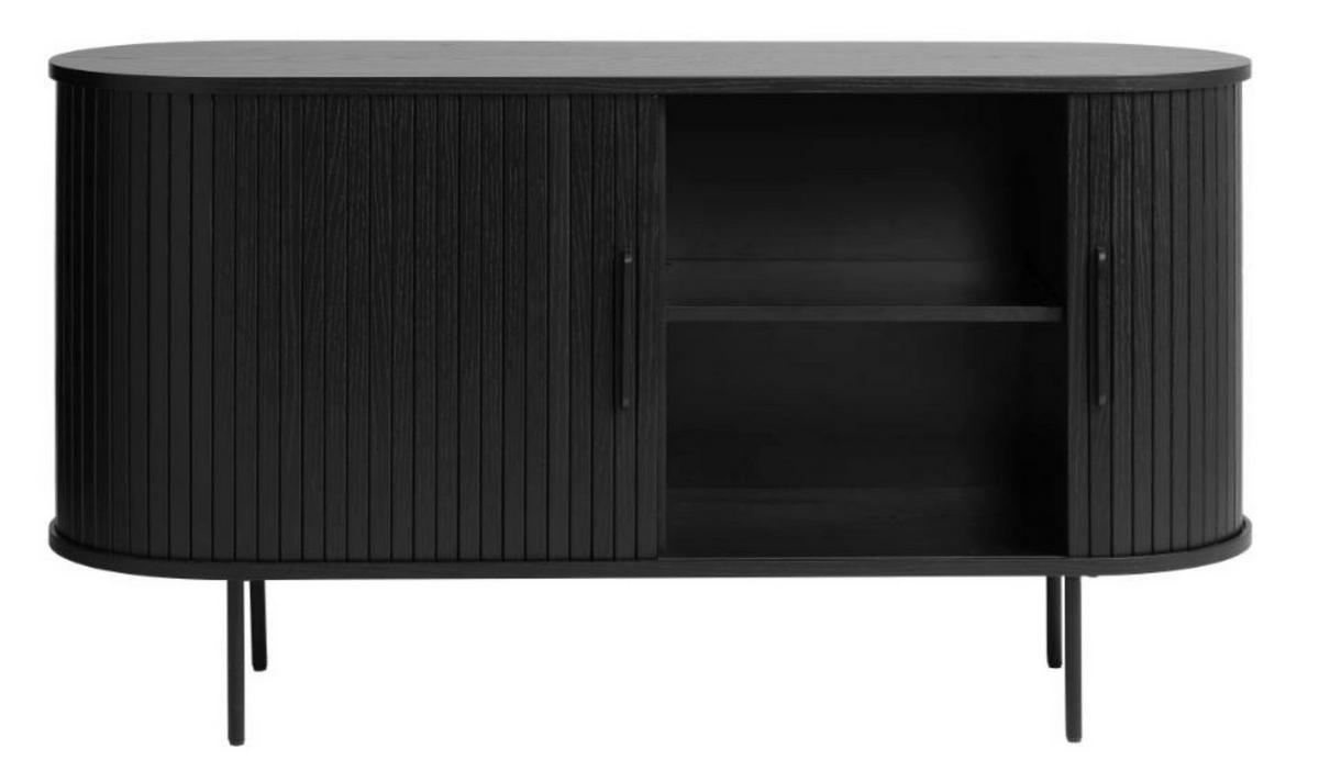 SIDEBOARD Gativel Schwarz - Schwarz, Holzwerkstoff/Kunststoff (140/76/45cm) - Selsey