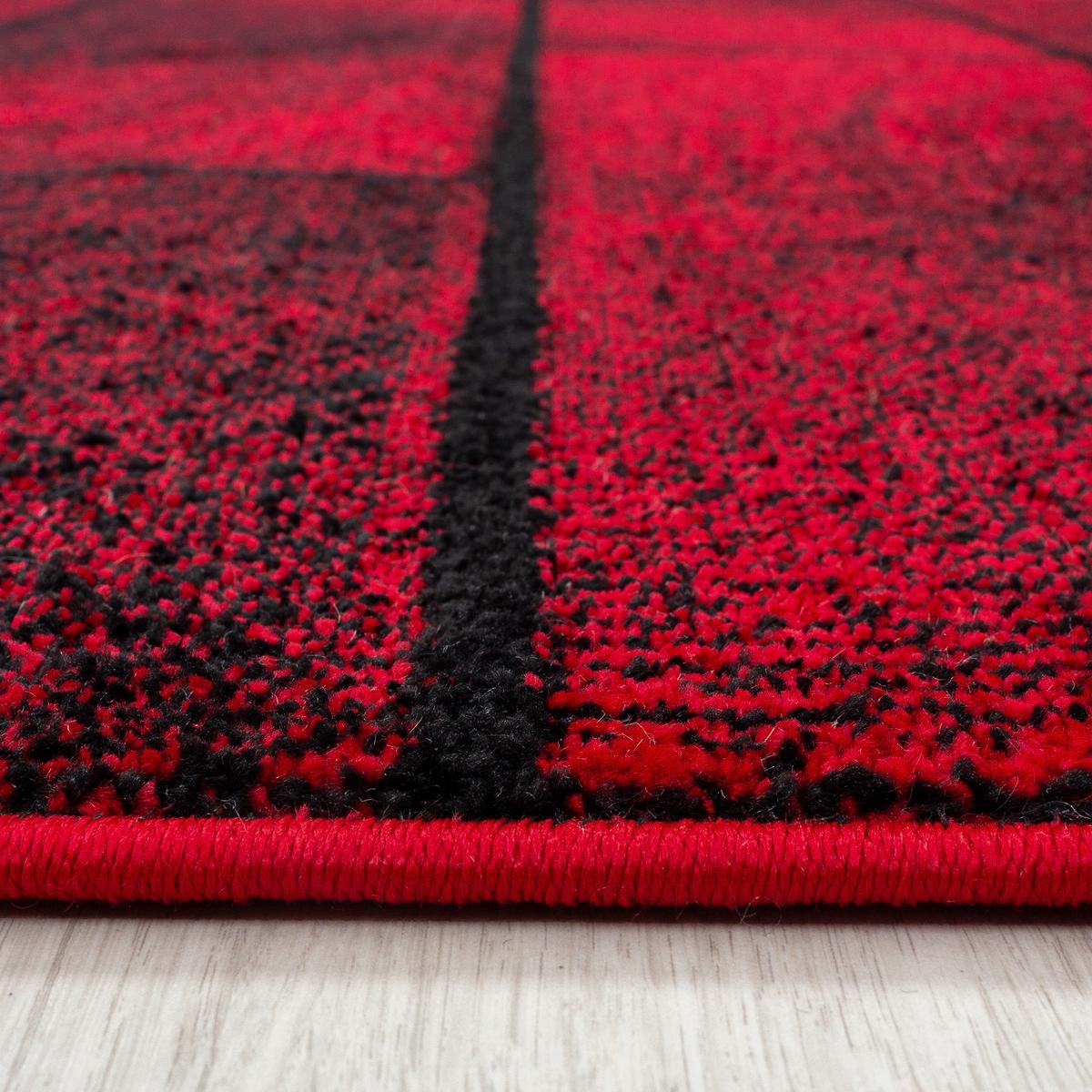 TEPPICH Kurzflor ANDALO in Rot, geometrisch, 120 x 170 cm - Rot, Textil (170/120cm) - KADIMA DESIGN