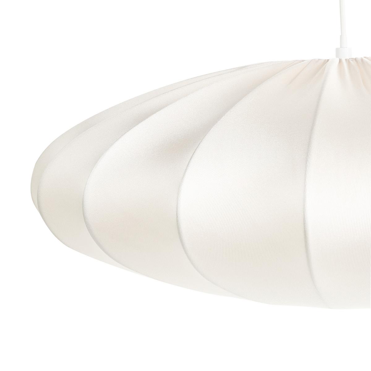 HÄNGELEUCHTE Cremeweiß Guacara - Creme, Textil (55/55/78cm) - Beliani