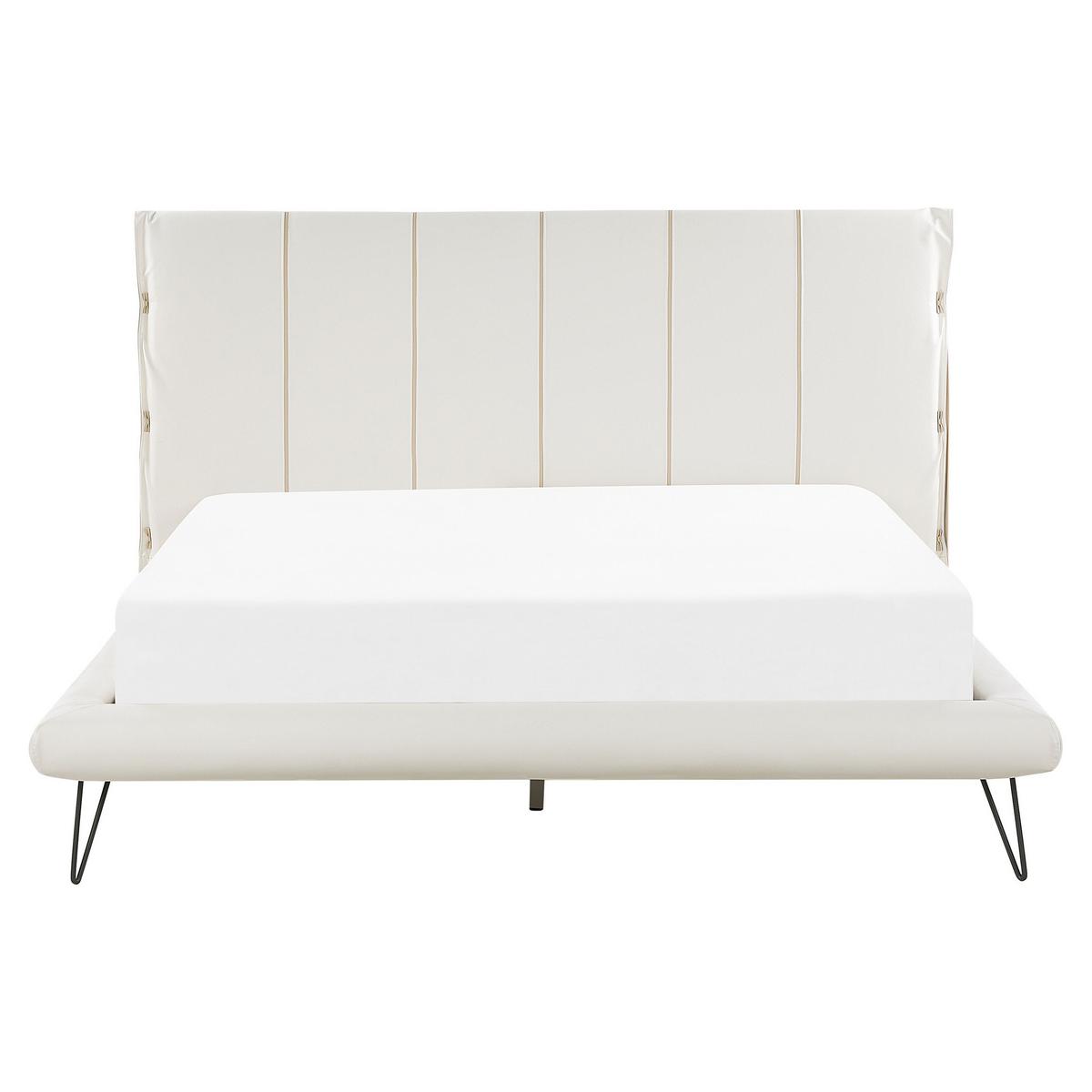 BETT 160/200cm Creme Betin - Creme, Textil (160/200cm) - Beliani