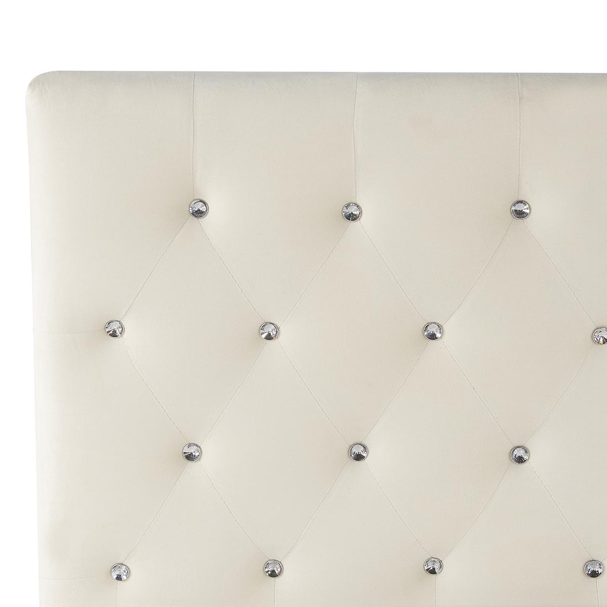 POLSTERBETT 140/200 cm Helles Beige Amiens - Beige, Textil (140/200cm) - Beliani